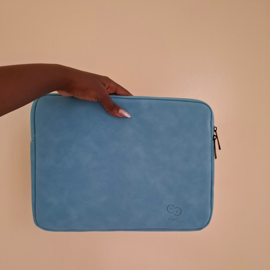 Leather laptop sleeve