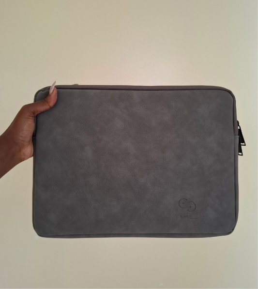 Leather laptop sleeve
