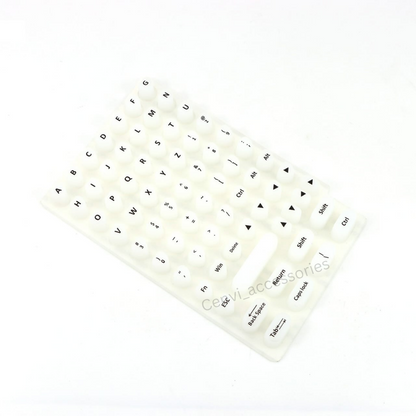 Keyboard Keys Sticker for Long Nails (70-Key QWERTY)